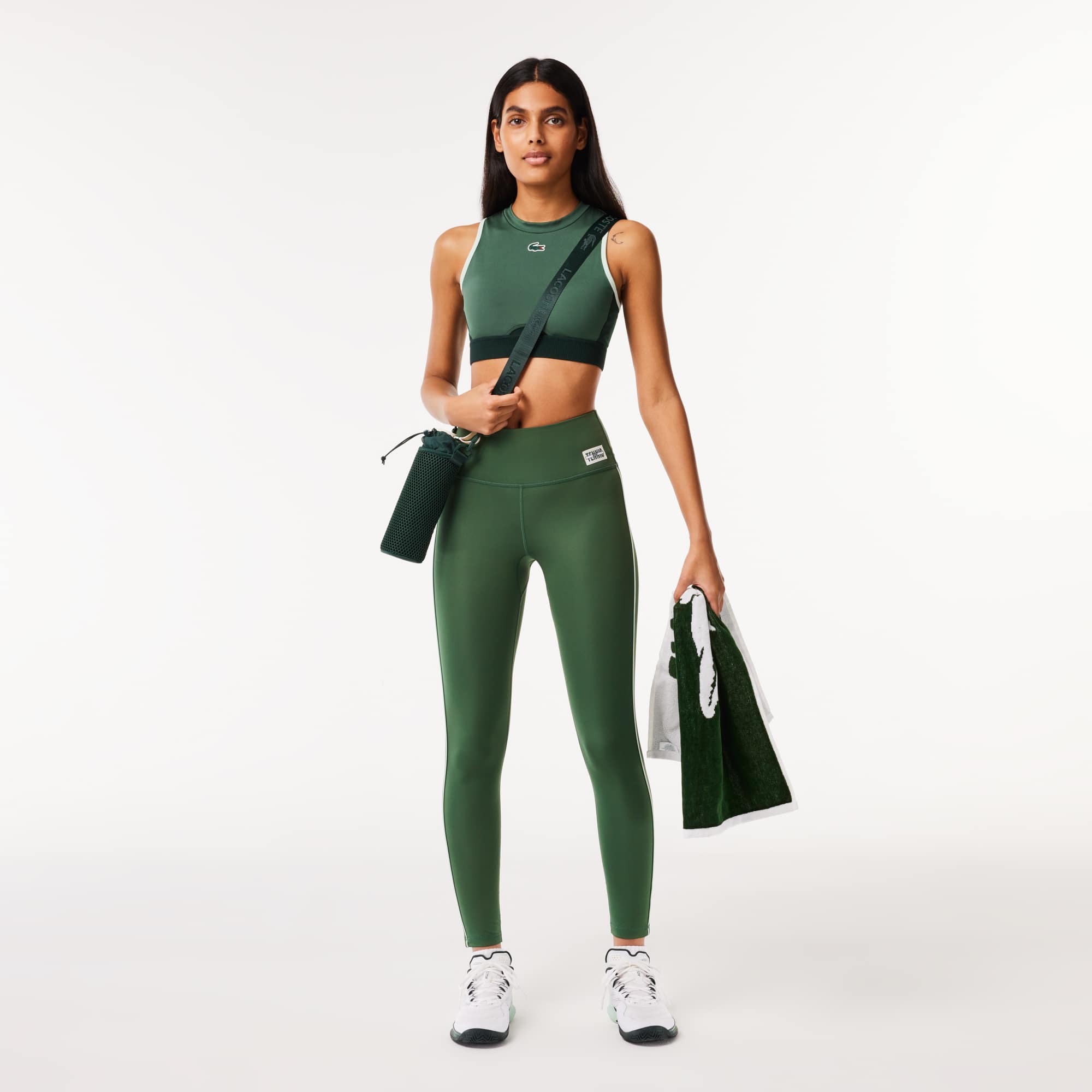 Brassière Sport extensible Brassières & Leggings - Vert - Lacoste - Femme