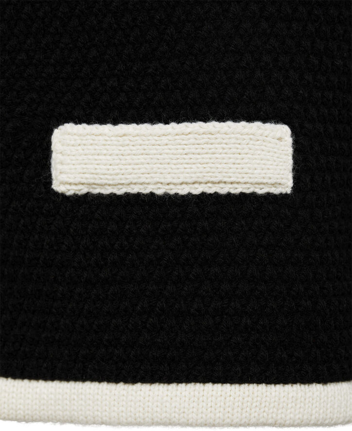 MANGO Knitted jacket. -- POSHY Black