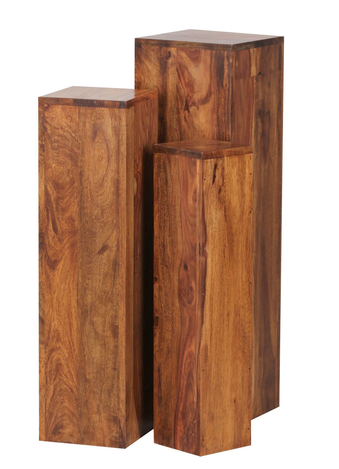 CASAVANTI Beistelltisch 3er-Set Sheesham braun