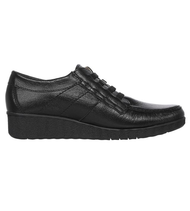 Halbschuh in Lackleder und Schnüroptik