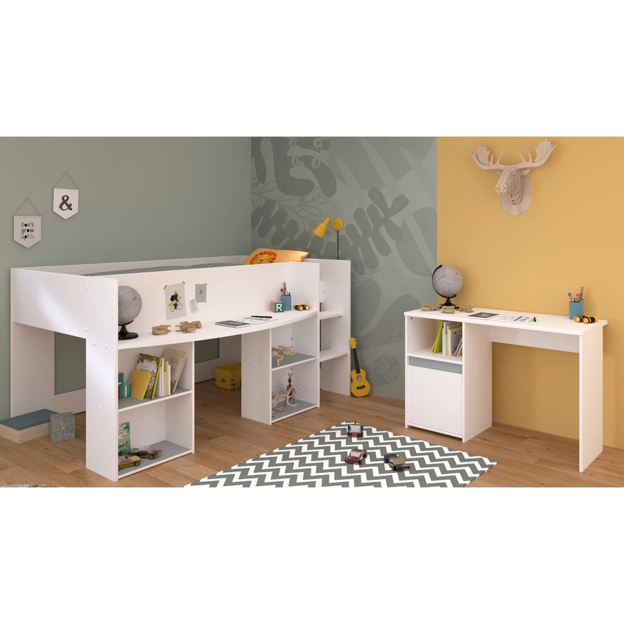 Parisot Kinderzimmer Set 2tlg Pirouette 17  Weiß Weiß