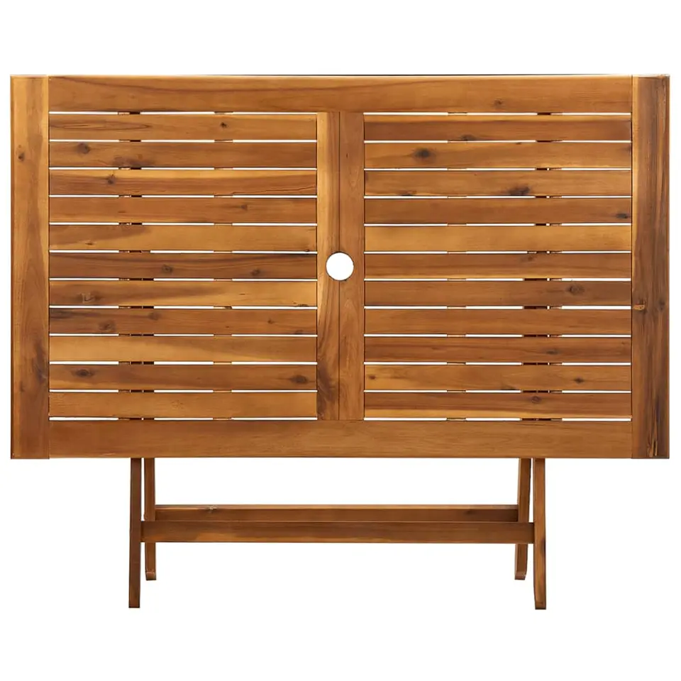 vidaXL - Tuintafel inklapbaar - Bruin -Massief acaciahout - 120 x 70 x 75 cm