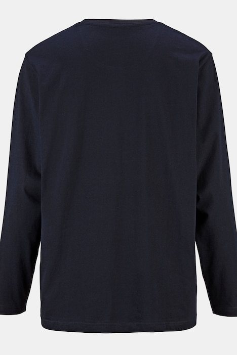 Boston Park Langarmshirt, großer Print, Rundhals