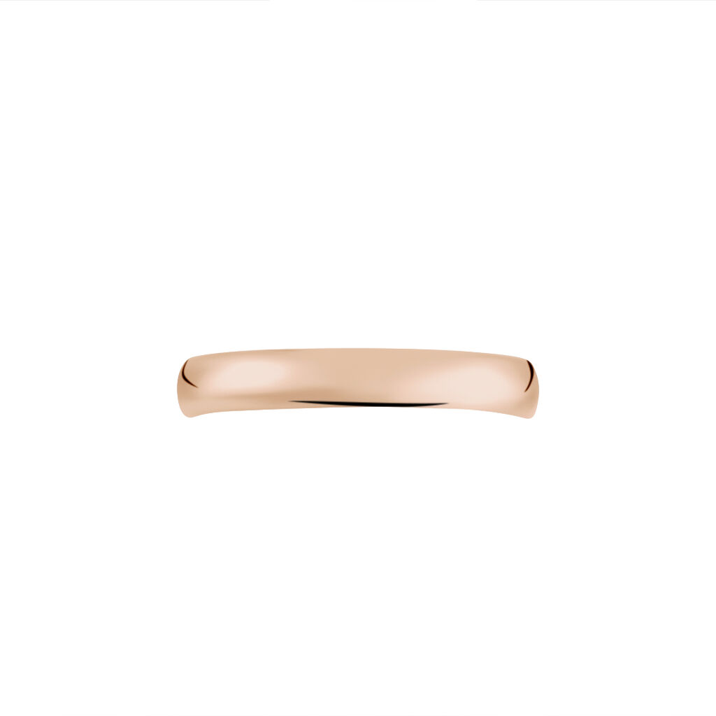 Alliance Meredithe Demi Jonc Classique Or Rose