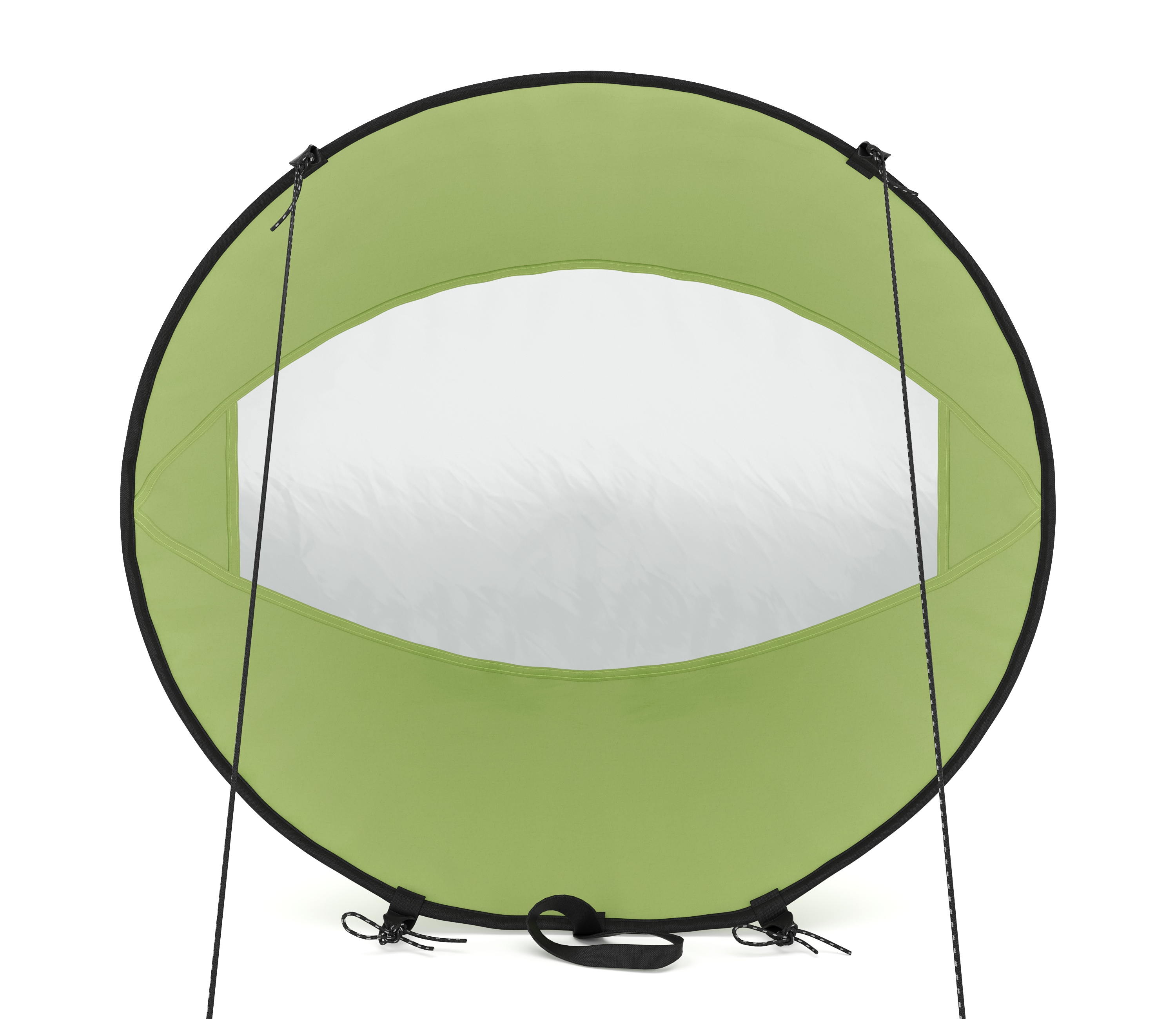 Windsegel für SUP und Kajak grün