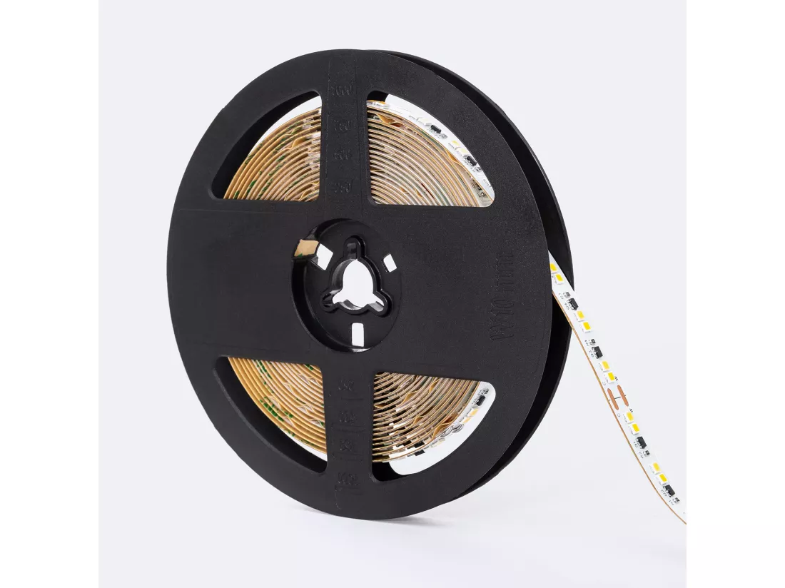 Ruban LED 24V DC Dimmable SMD2835 140LED/m 5m IP20 Largeur 10mm Coupe tous les 100cm Dim to Warm Sélectionnable (chaud-neutre)