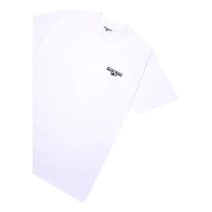 Service Works T-shirt Wine Spill Coton Bio | Blanc