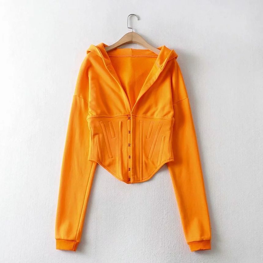 Reknovine - Hoodie met lange mouwen en haaksluiting