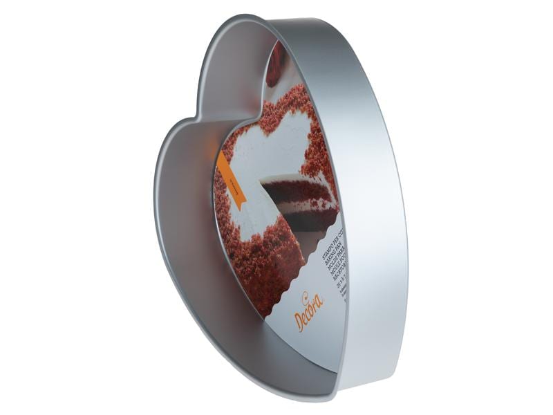 Decora Motiv-Backform Herz, Ø 15 cm, Silber Backform in Herzform