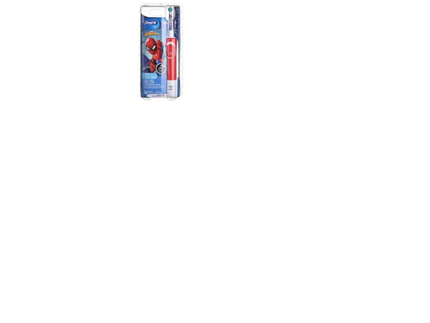 Oral-B elektrisk tandbørste, specielt til børn, rundt børstehoved, Sensitive (ekstra skånsom), timer, batteridrift (320074)