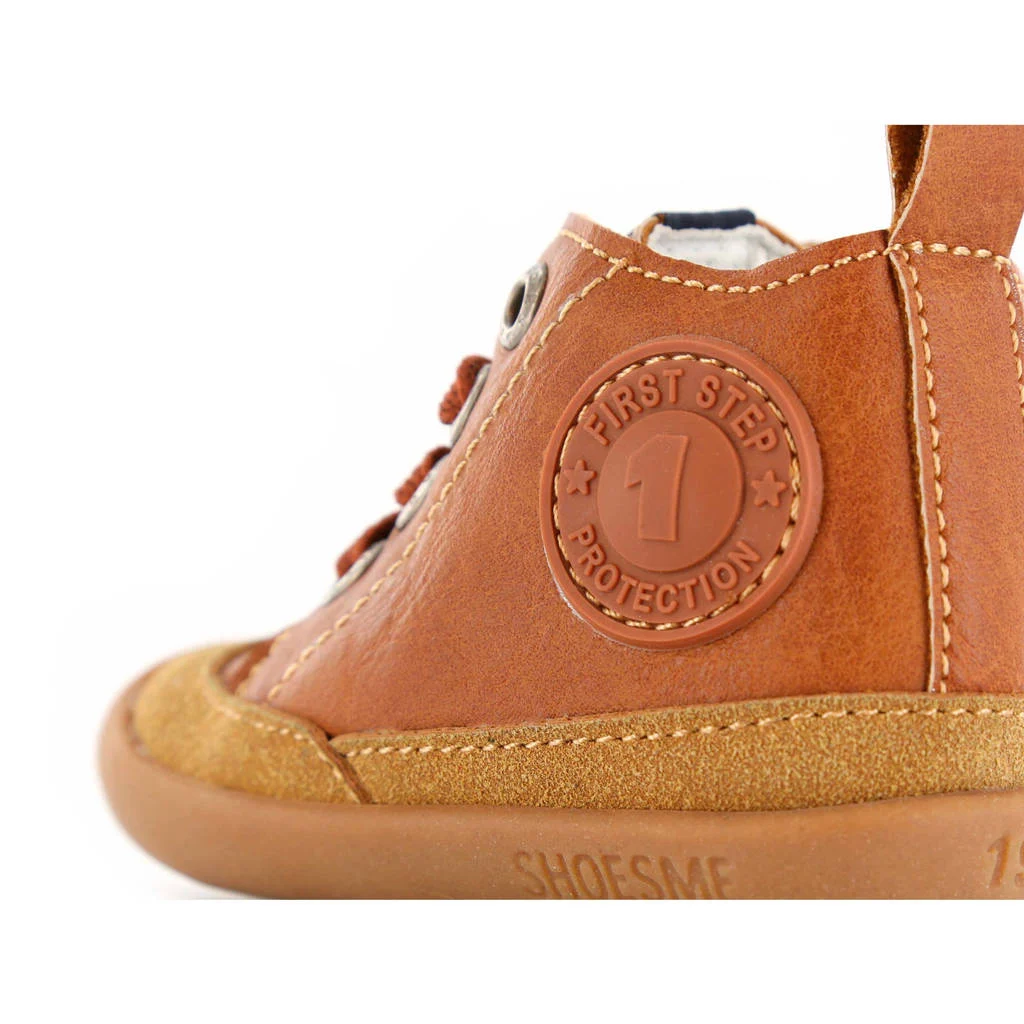 Shoesme BF8W001-Fleren babyschoenen cognac