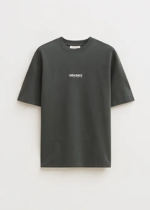 T-shirt met print logo carrier groen (GRN.G)