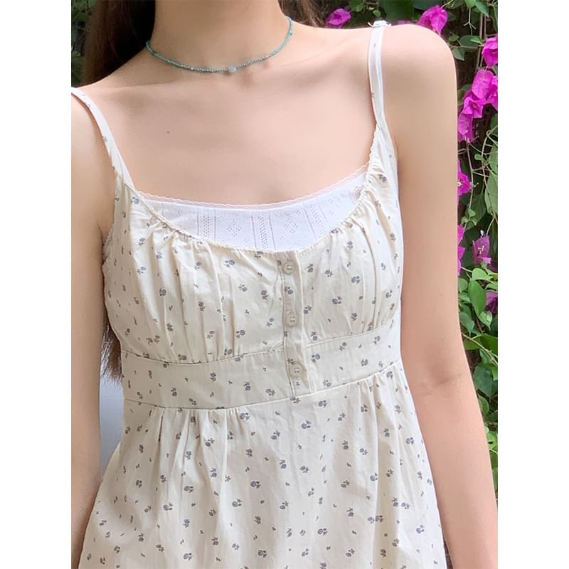 Bloombloom - Mini-zonnejurk met spaghettibandjes