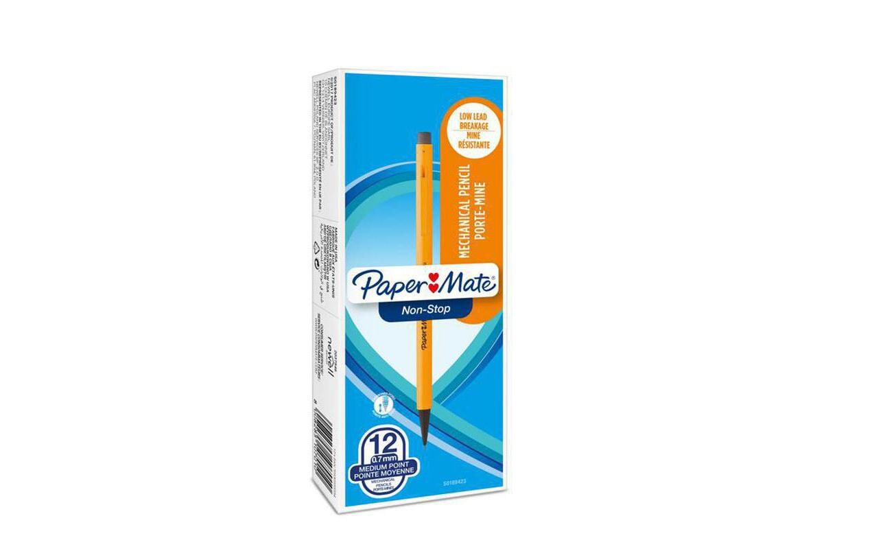 Minenbleistift Non-Stop HB, 0.7 mm, GelbDruckbleistift mit gummiertem Griff