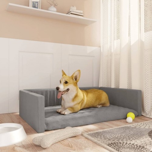 Cama baú cinza claro Vidaxl para cães