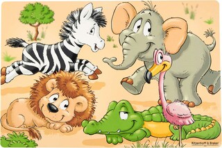 Ritzenhoff & Breker Kindergeschirr Platzmatte HAPPY ZOO mehrfarbig