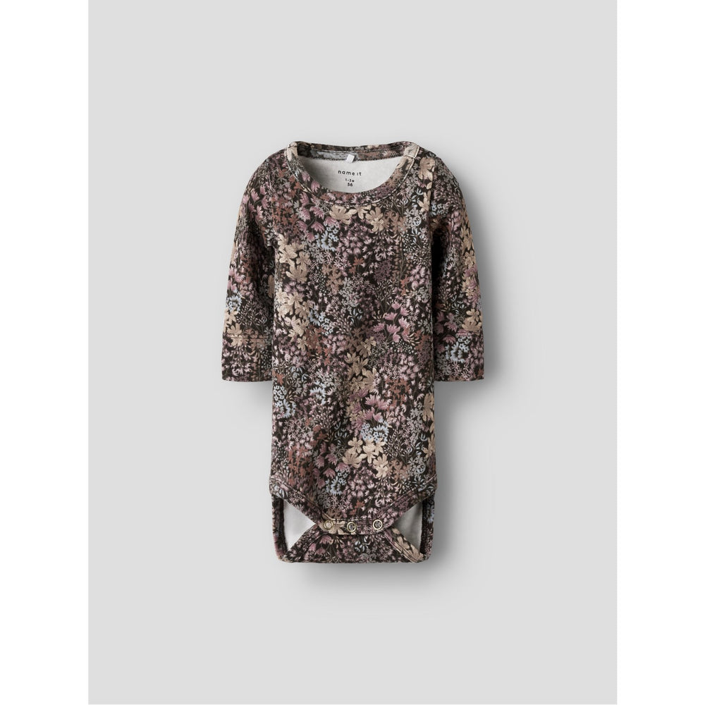 Køb Name It Chocolate Brown Nbfresa Xsl Ls Body