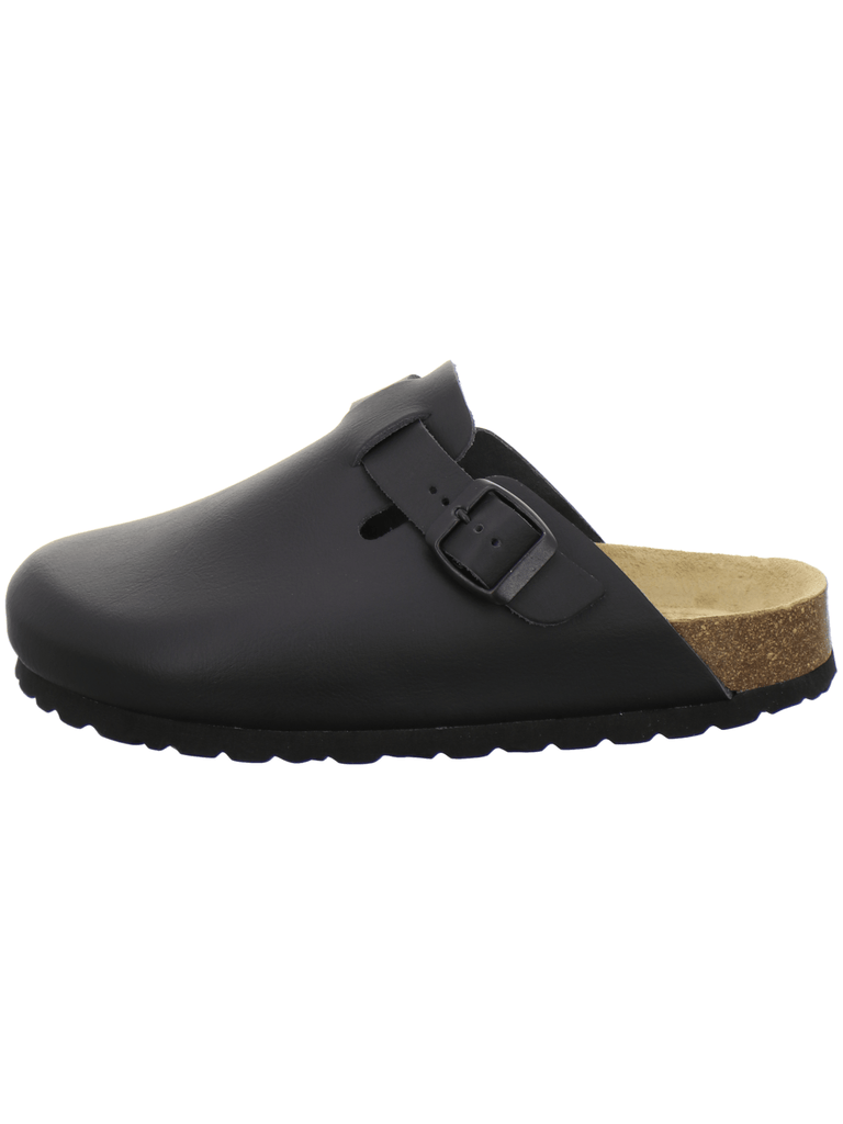 Clogs Damen Leder schwarz