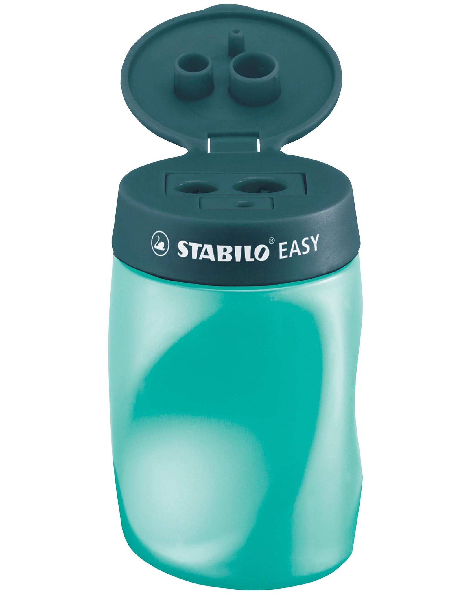 Anspitzer STABILO® EASYsharpener 3in1 ergonomisch für Rechtshänder in petrol
