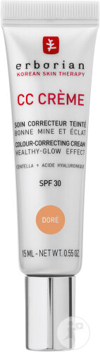 Erborian CC Crème Soin Correcteur Teinté Bonne Mine & Éclat Doré 15ml