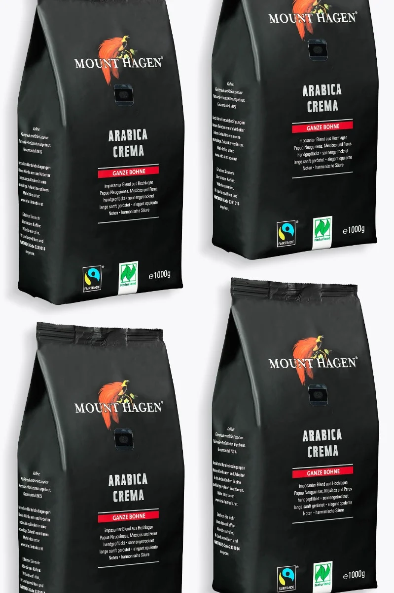 Mount Hagen Arabica Crema Bio Vorteilspaket 4kg