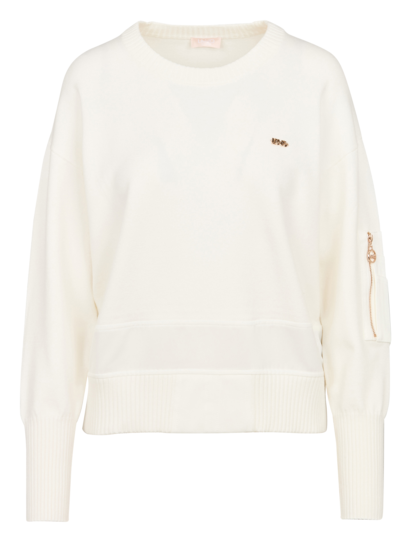 Pull col rond| Blanc