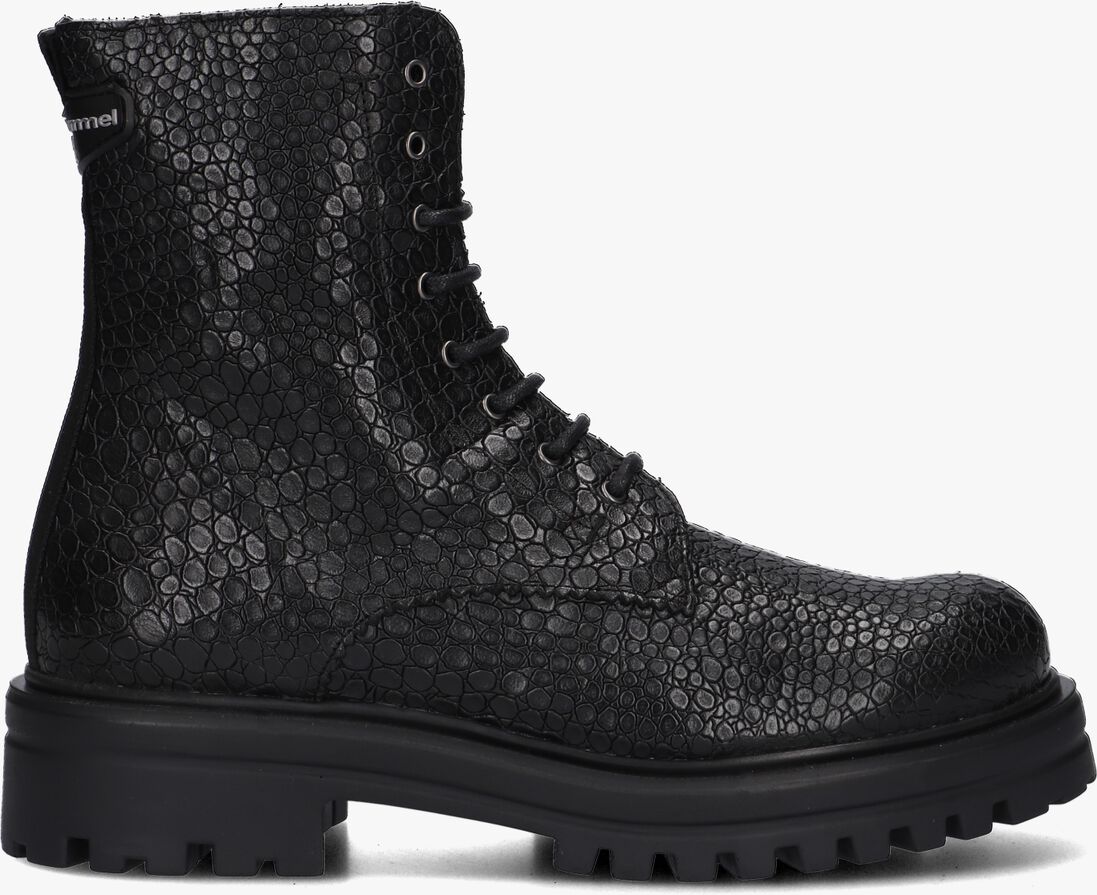 FLORIS VAN BOMMEL zwarte floris van bommel veterboots sfw-50125