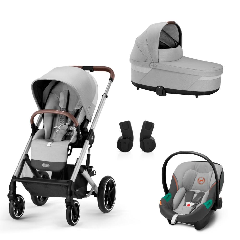 Carrinho de Bebê Cybex Balios S Lux 4 em 1 Cinza Lava