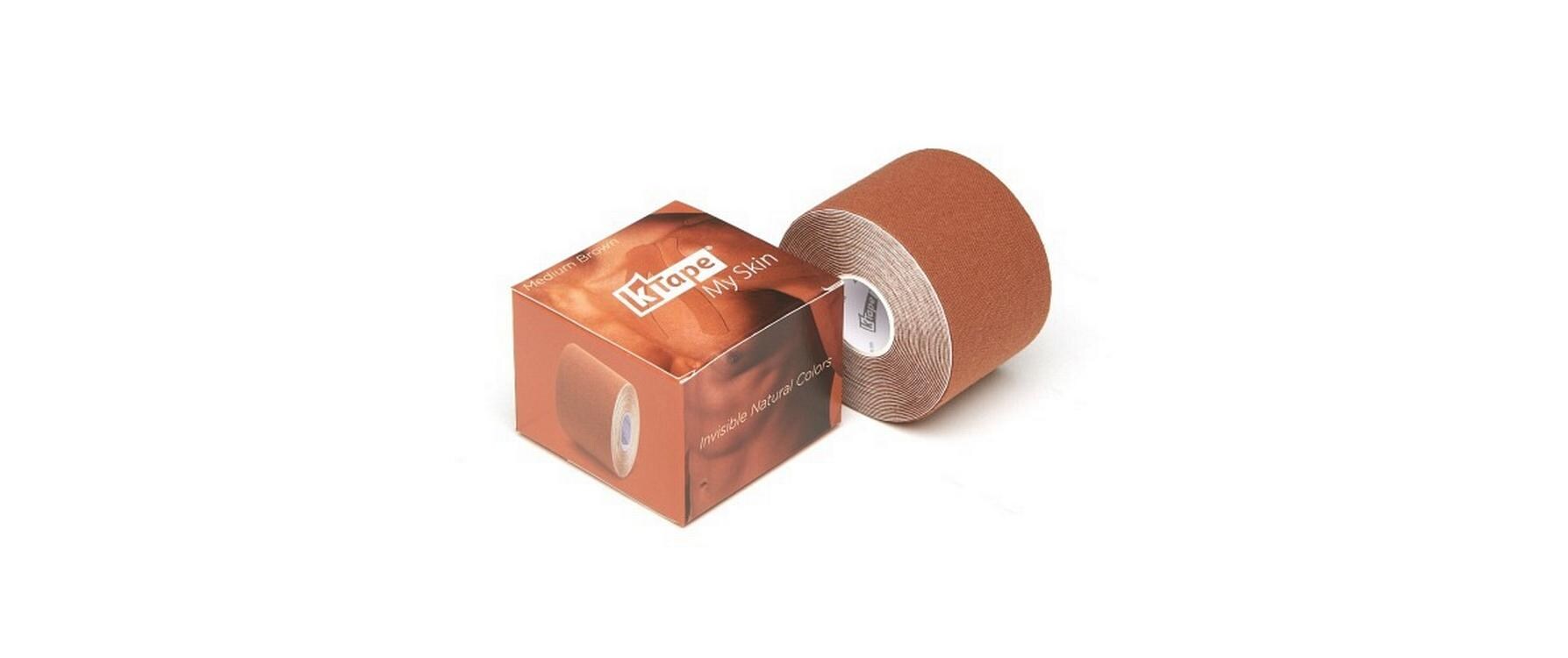 My Skin medium brown 5 cm x 5 mAtmungsaktives Kinesiology Tape für Muskeln und Gelenke