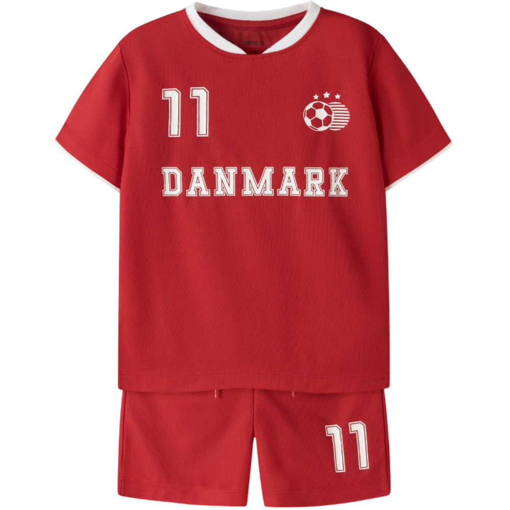Køb Name It True Red Nmnhiteam Shorts Sæt