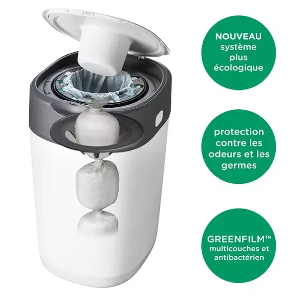 Lixeira para fraldas Tommee Tippee Twist & Click branca