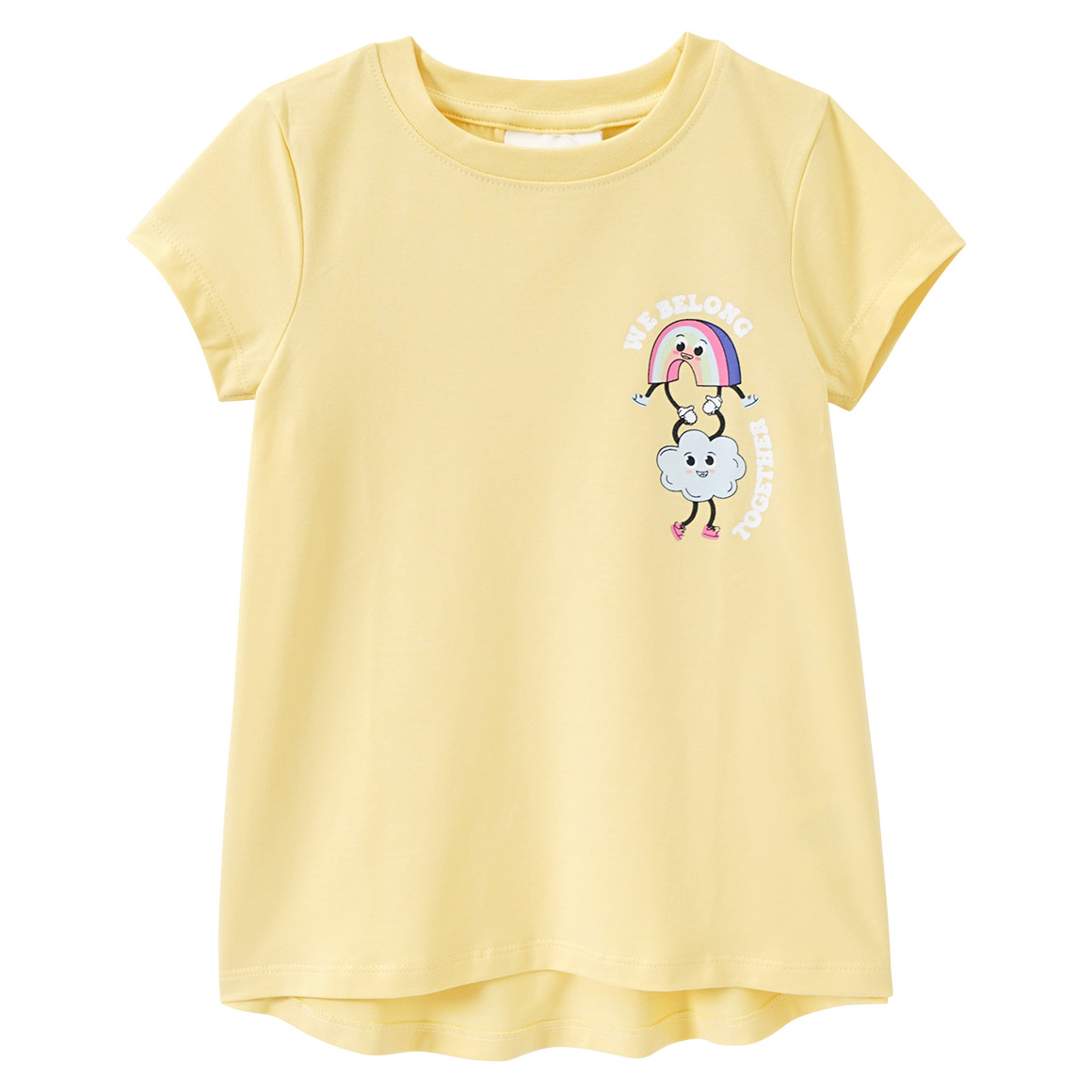 Famy 3 Mädchen T-Shirts mit Prints salbei / helllila / hellgelb