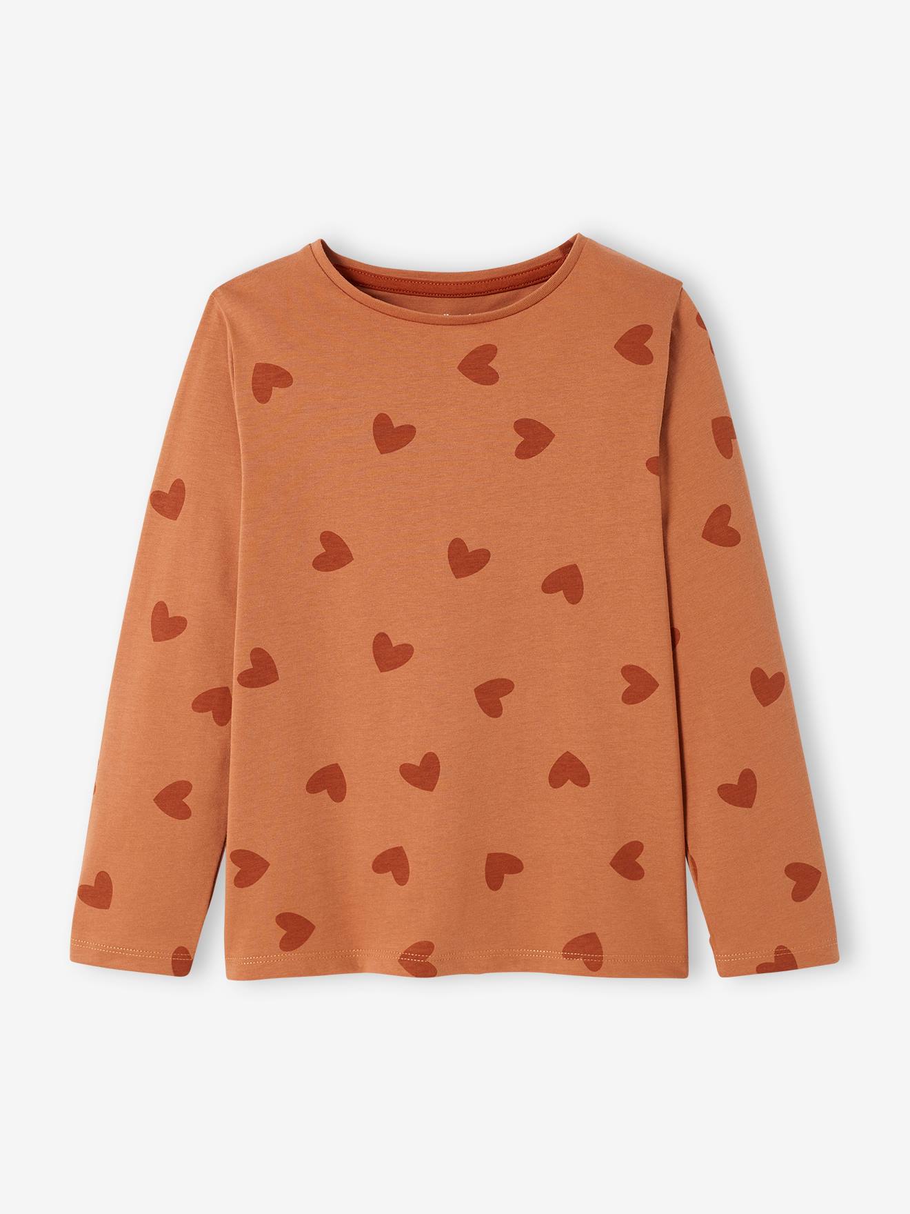 Conjunto de 3 camisetas de manga comprida para meninas, tamanho médio, pretas, bicolor/multicoloridas.