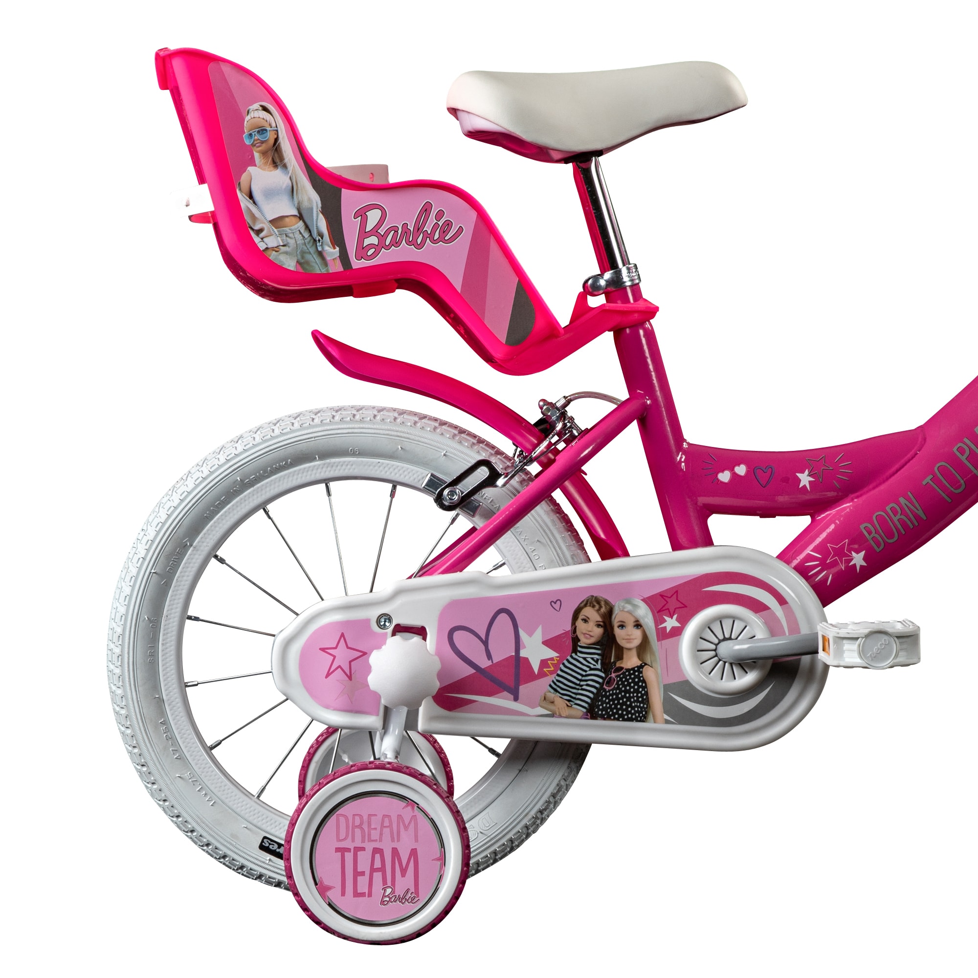Barbie Kinderfahrrad 14 Zoll Mädchenfahrrad ab 3 Jahre 110-115 cm