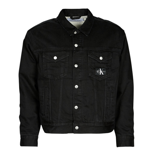 Calvin Klein Jeans - GENDERLESS PADDED DENIM JACKET - Noir