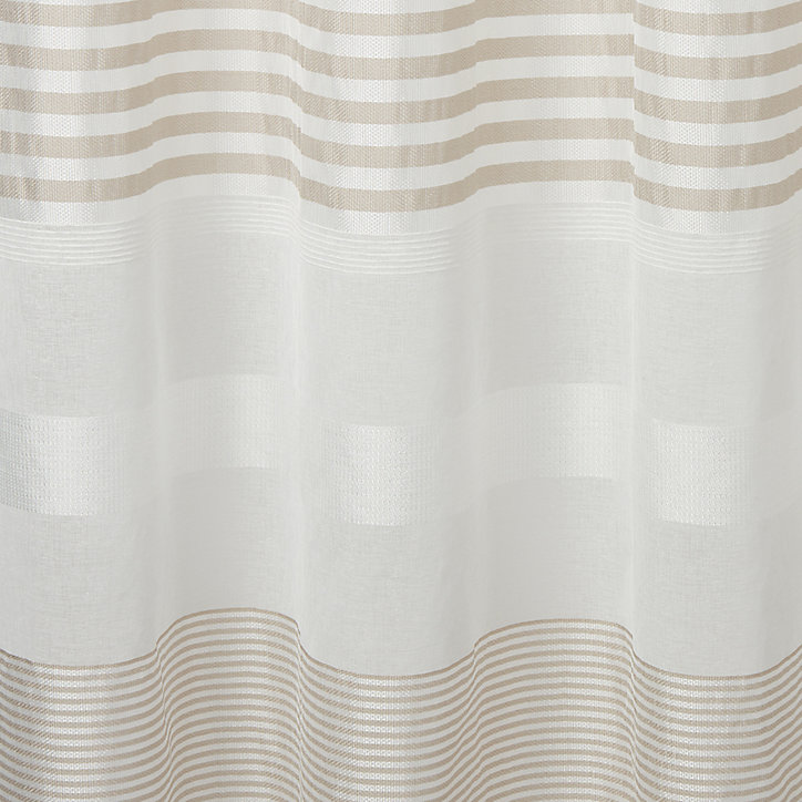 Voilage GoodHome Iris naturel l.140 x H.260 cm