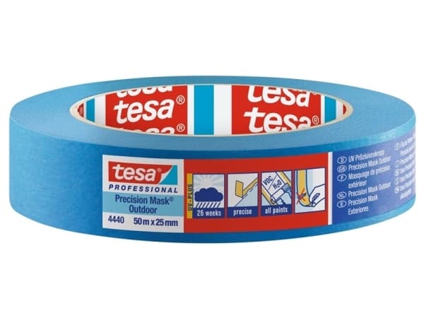 tesa PRECISION OUTDOOR 04440-00001-00 Crepebånd tesa® Professional Blå (L x B) 50 m x 25 mm 1 stk