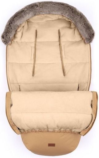 PETITE&MARS - Baby voetenzak 4in1 COMFY Elegant Caramel/Beige bruin