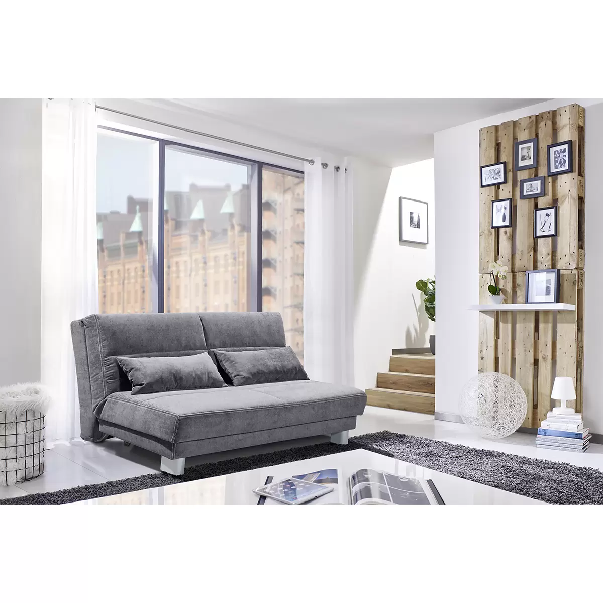 Schlafsofa Gams Grau