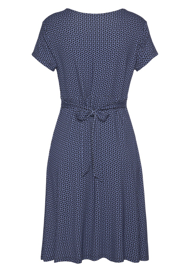Vivance Jerseykleid mit geometrischem Print, figurschmeichelndes T-Shirtkleid, Sommerkleid