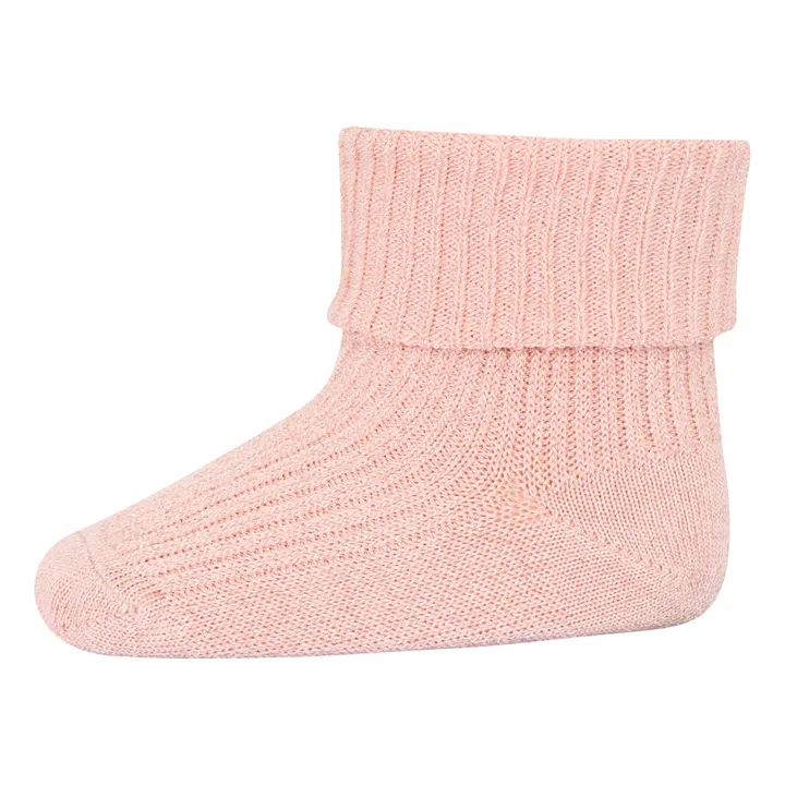 Mp Denmark Chaussettes Ida Paillettes en coton | Rose