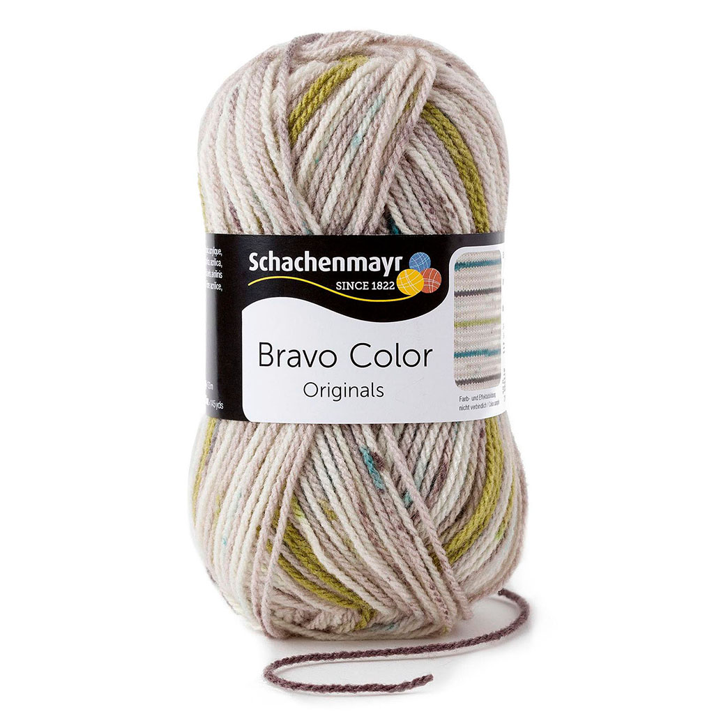 Pelote de laine BRAVO COLOR multicolore COL2108 50g