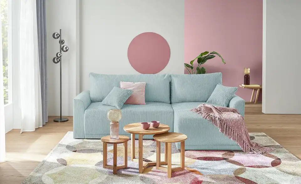 Ecksofa Malyn Mintgrün rechts