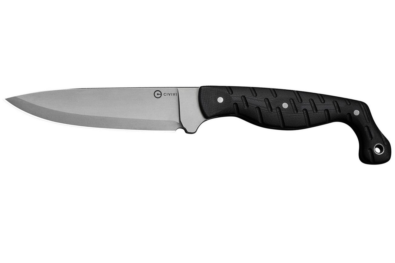 Civivi MDRN Hunter C23078-1 Stonewashed Nitro-V, Black G10, jachtmes, Kyle Lamb design