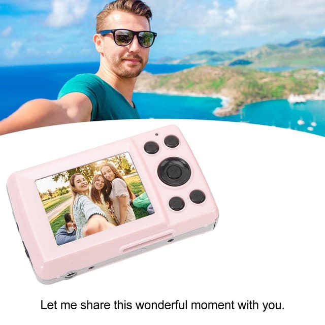 1080P, 16 MP kompakt digitalkamera med 2,4-tommer skærm