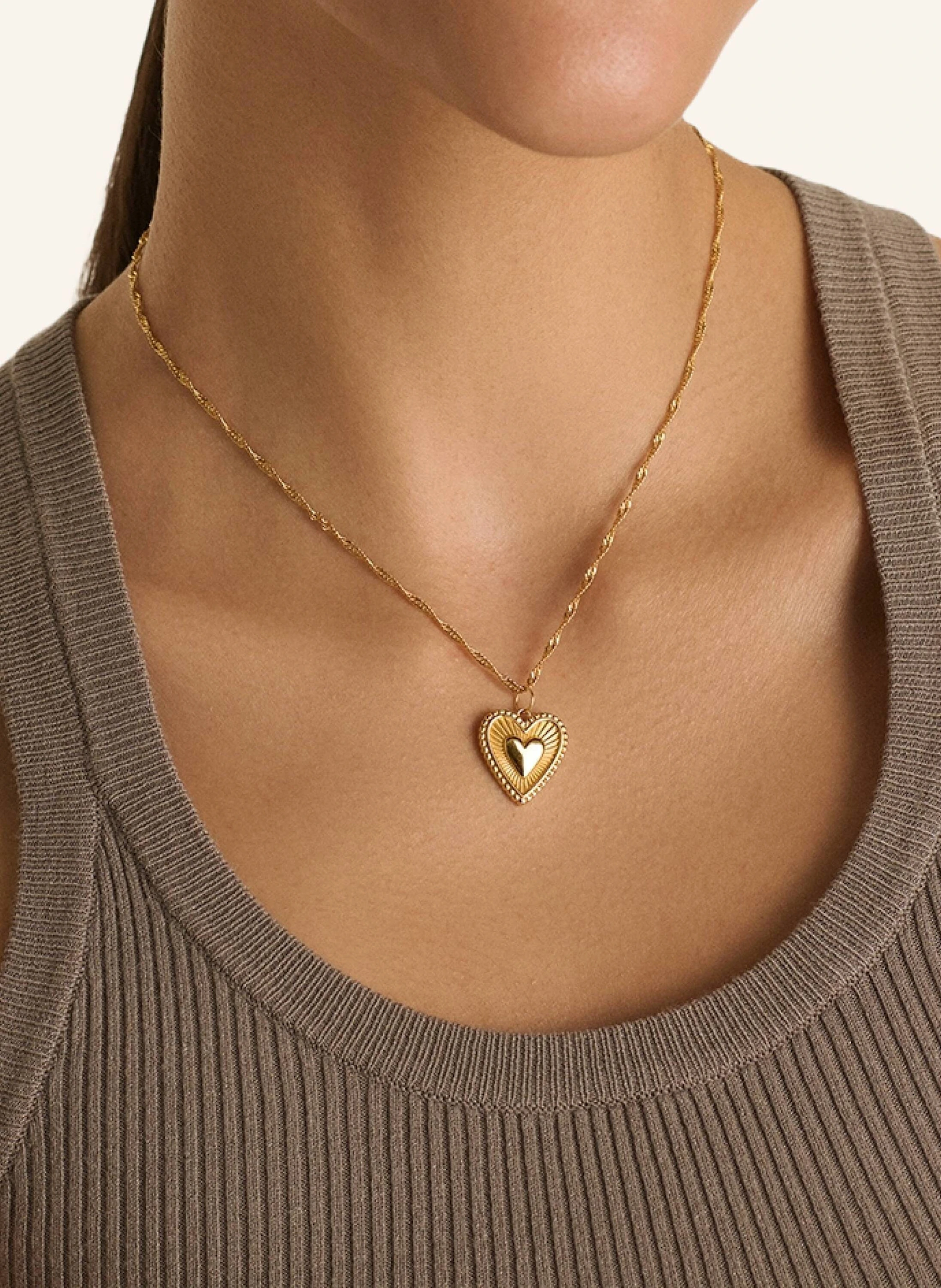 OHH LUILU Halskette ROMANTIC HEART by GLAMBOU