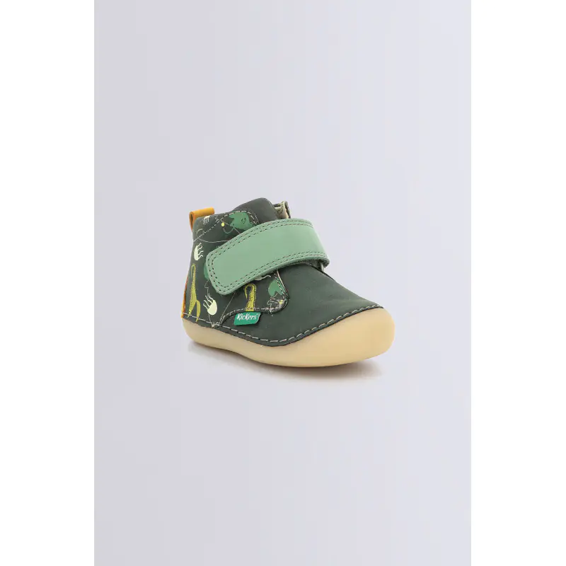 SABIO KAKI IMPRIME AQUATIC BOTTILLONS Cuir Garçon