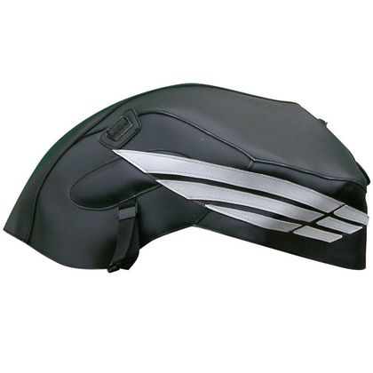 Tapis de réservoir Bagster Spécial N Noir/Déco Acier et Gris