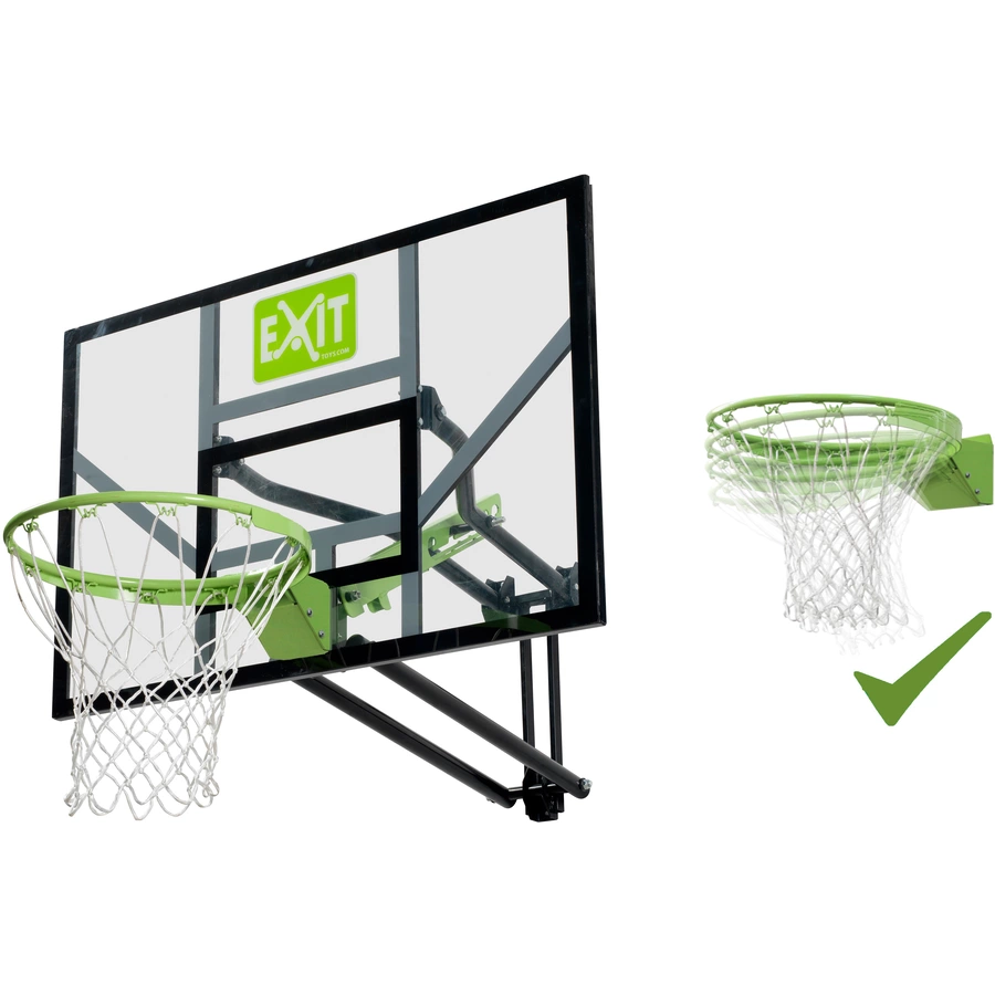 EXIT Galaxy Basketballkorb zur Wandmontage mit Dunkring - grünschwarz