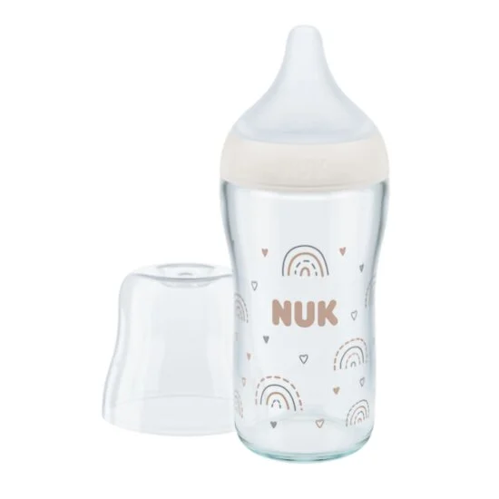 Biberon en verre Perfect Match avec tétine silicone   230 ml   de               Nuk